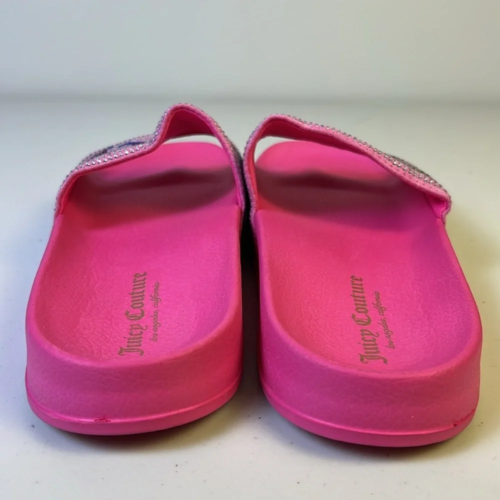 Juicy‎ Couture WOMEN'S WANDER RHINESTONE SANDALS WOMEN'S IN PINK RAINBOW Size 9 - Picture 7 of 15